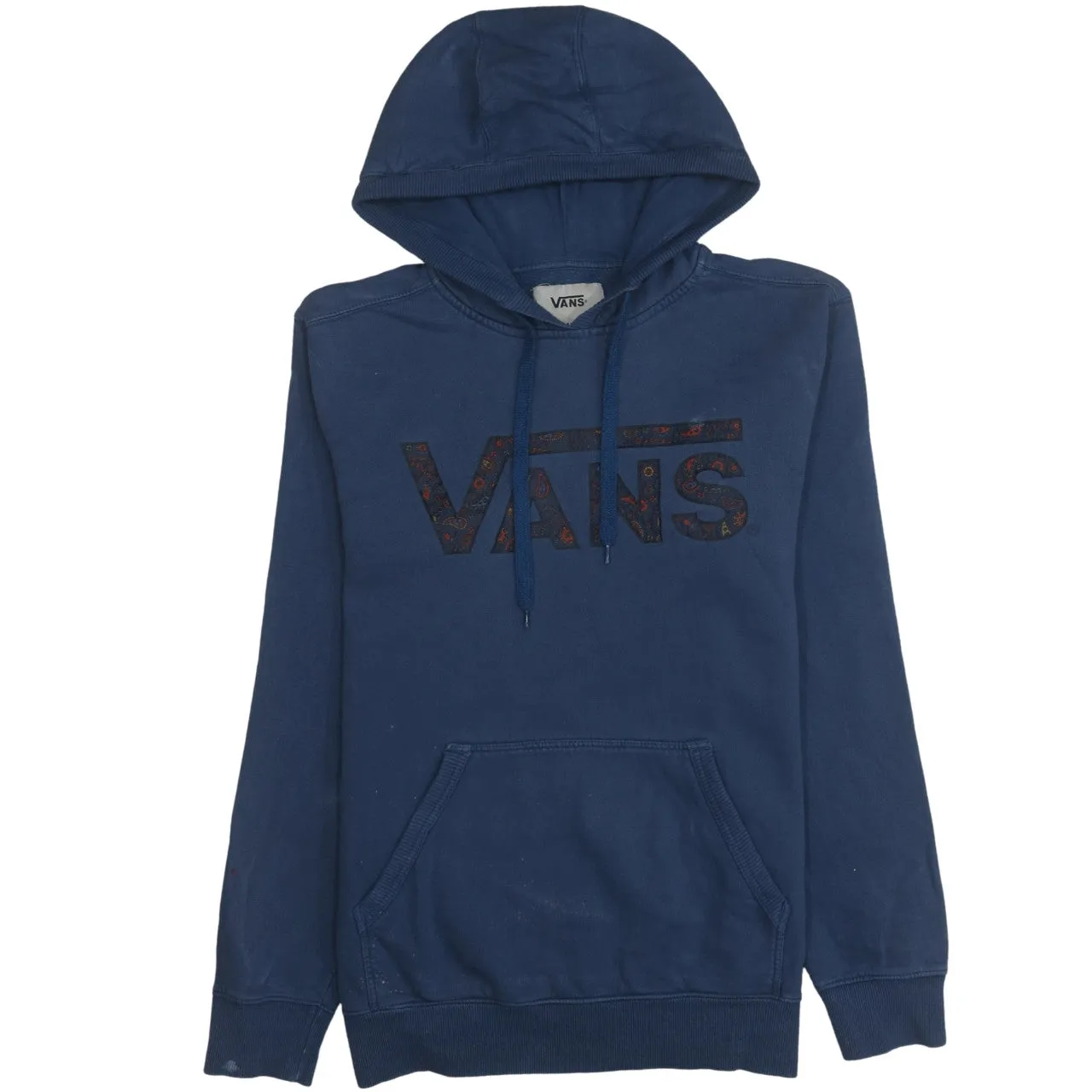 VANS 90's Spellout Pullover Hoodie Medium Navy Blue sold by Vintage Club