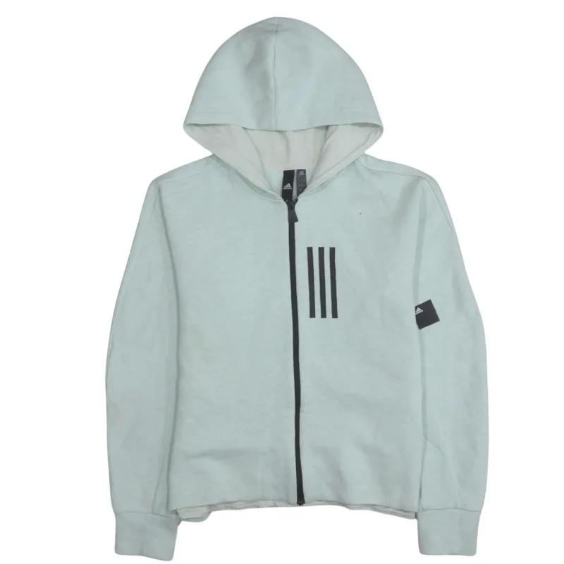 Adidas 90's Plain Full Zip Up Hoodie XLarge Green sold by Vintage Club