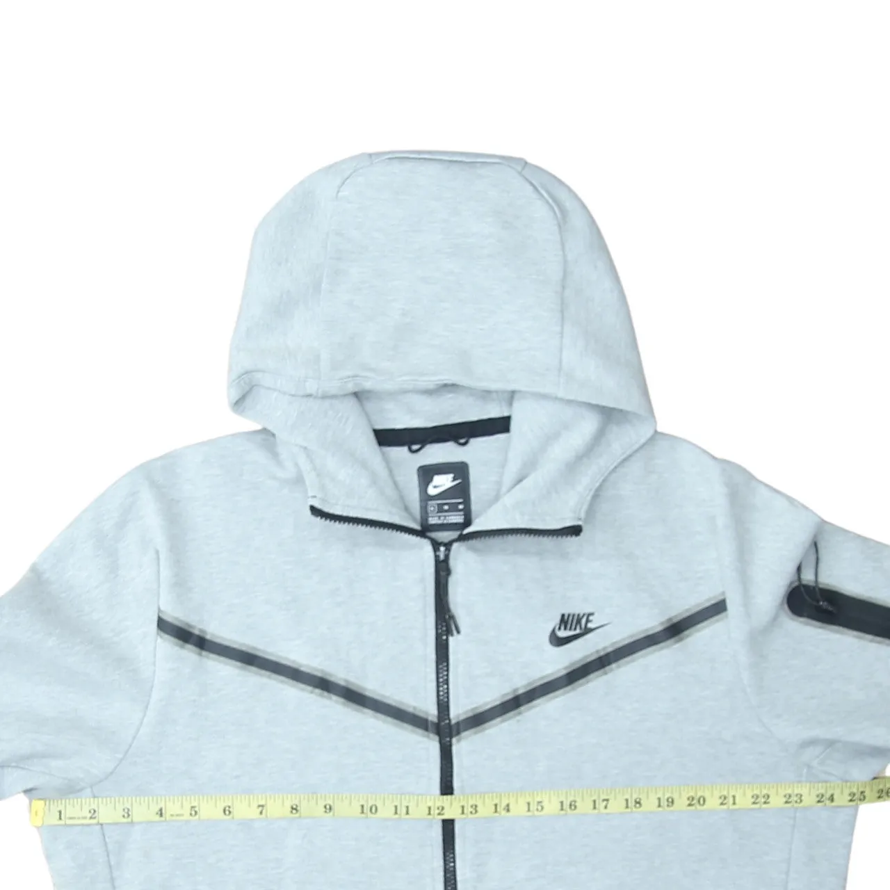 Nike 90's Swoosh Full Zip Up Hoodie XLarge Grey sold by Vintage Club product image thumbnail 5