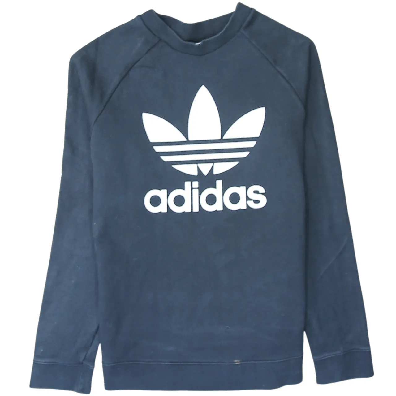 Adidas 90's Spellout Crew Neck Hoodie Medium Black sold by Vintage Club