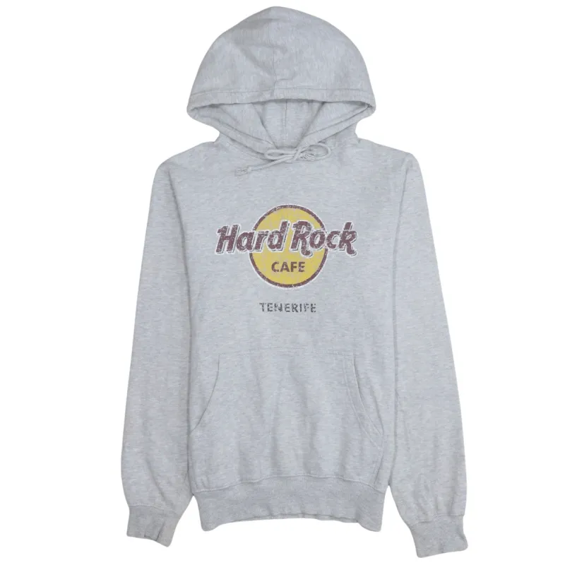 Hard Rock Cafe 90's Spellout Pullover Hoodie Medium Grey sold by Vintage Club