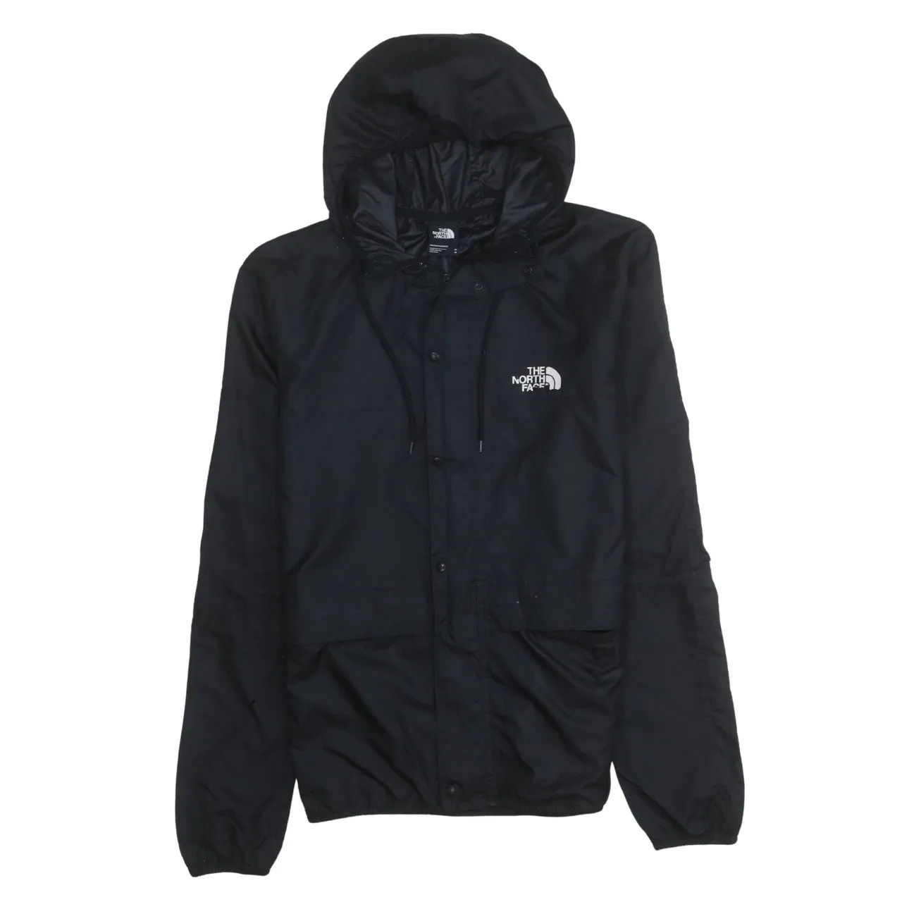The North Face 90's Hooded Full Zip Up Windbreaker Medium Black sold by Vintage Club