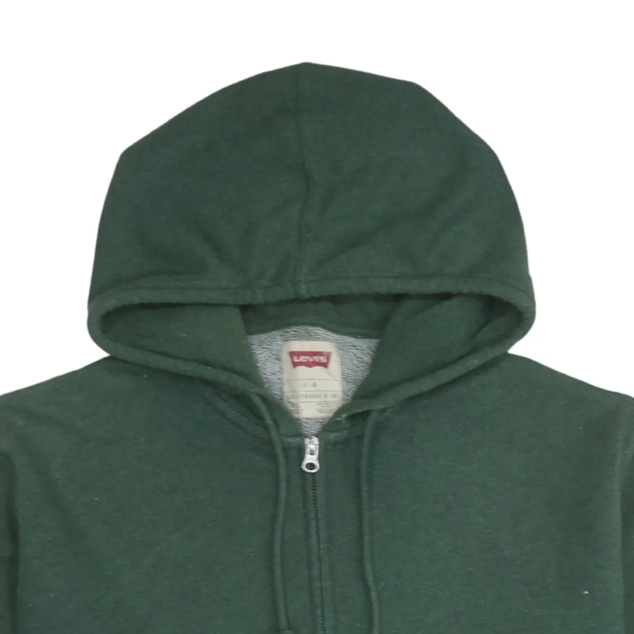 Levi's 90's Plain Full Zip Up Hoodie Large Green sold by Vintage Club product image thumbnail 3