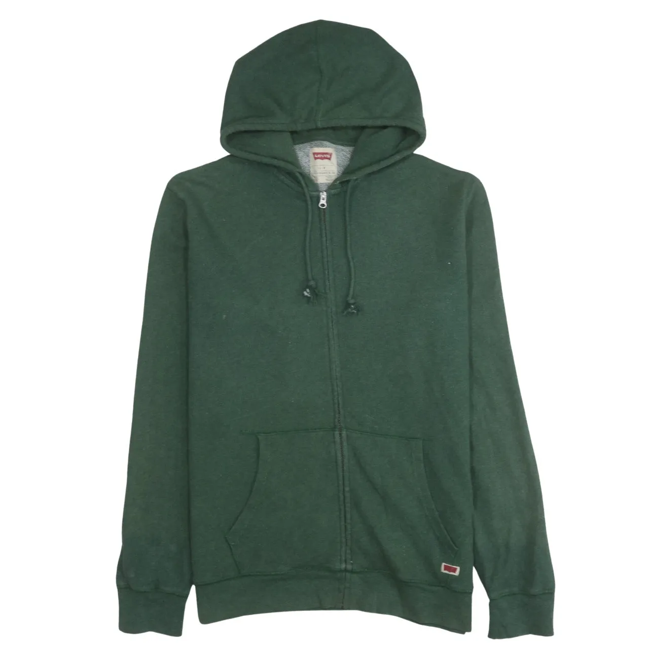 Levi's 90's Plain Full Zip Up Hoodie Large Green sold by Vintage Club