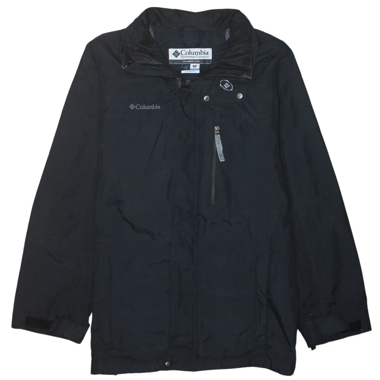 Columbia 90's Lightweight Full Zip Up Windbreaker Small Black sold by Vintage Club