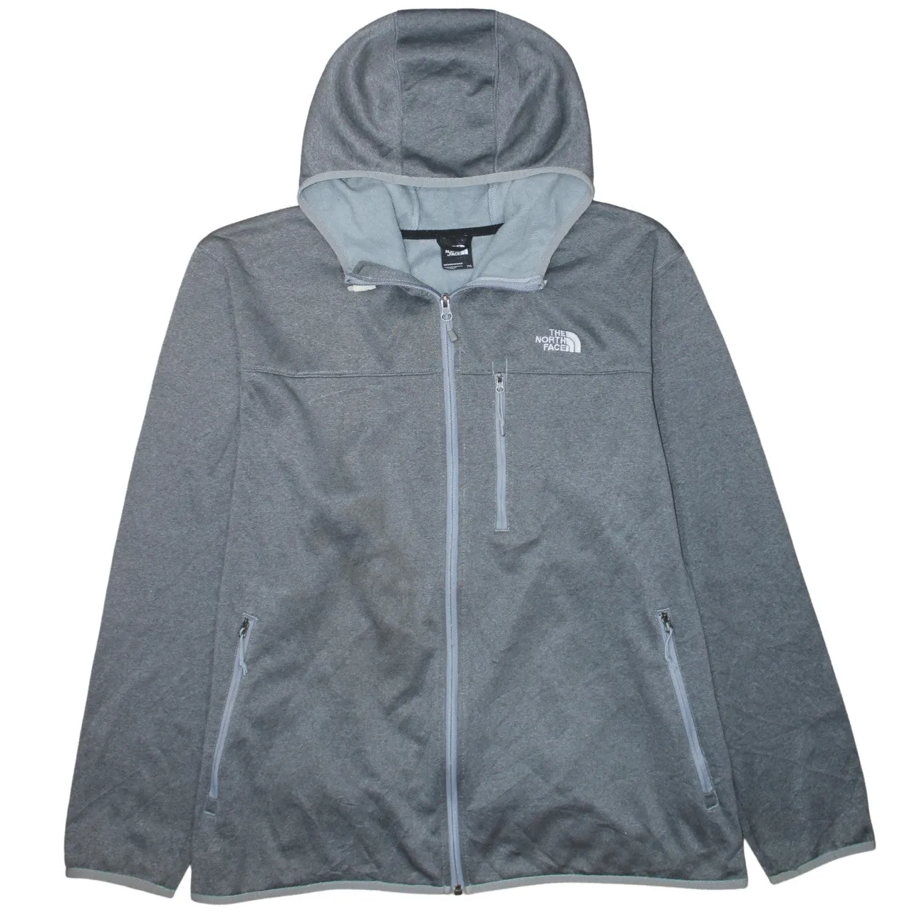 The North Face 90's Lightweight Full Zip Up Hoodie XXLarge (2XL) Grey sold by Vintage Club