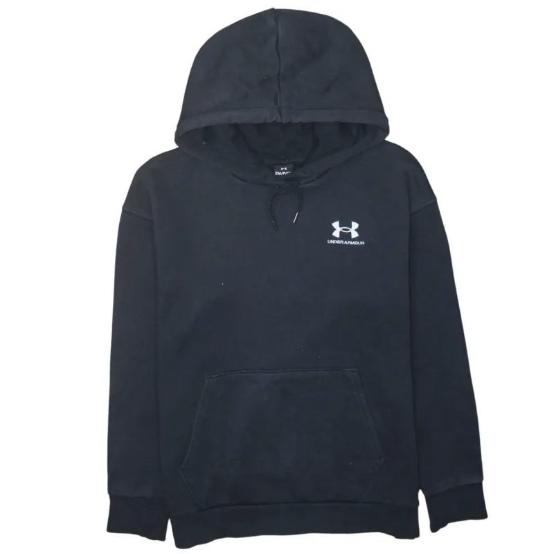 Under Armour 90's Drawstring Pockets Pullover Hoodie Small Black made by Under Armour