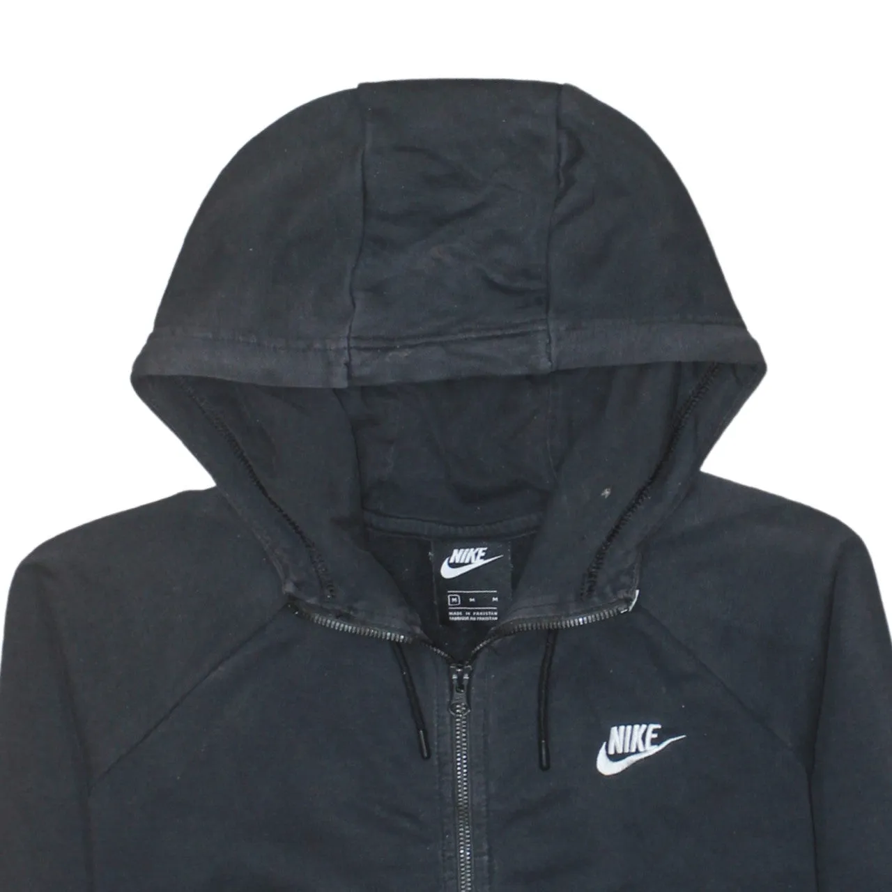 Nike 90's Swoosh Full Zip Up Hoodie Medium Black sold by Vintage Club product image thumbnail 3