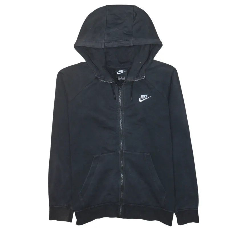 Nike 90's Swoosh Full Zip Up Hoodie Medium Black sold by Vintage Club