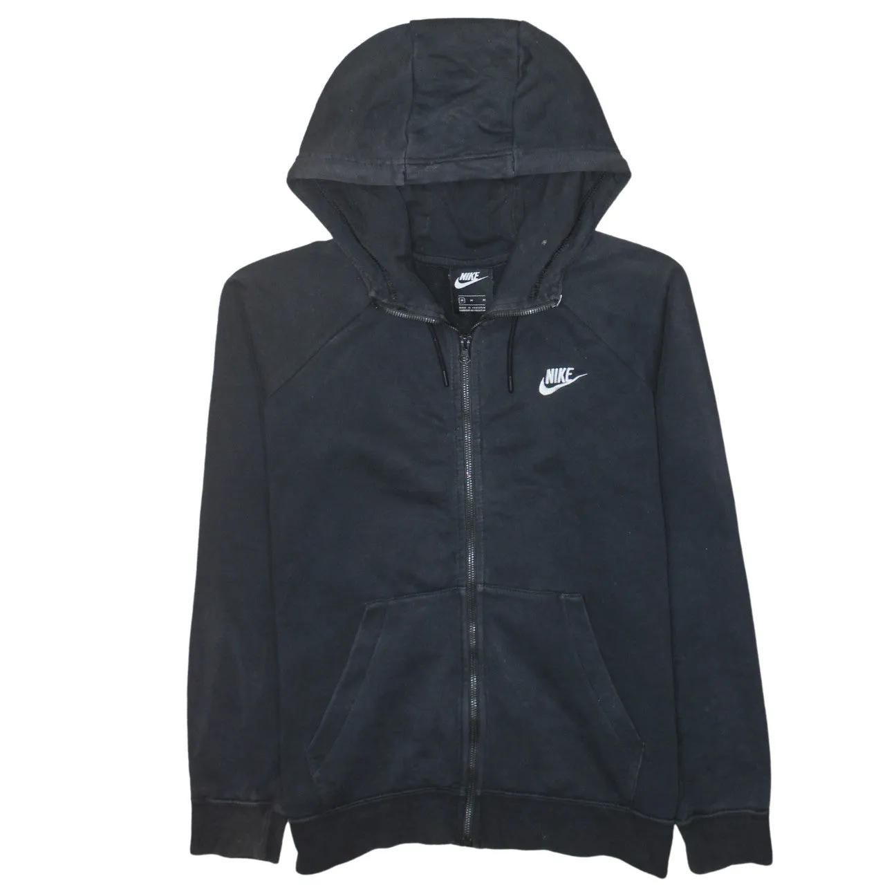 Nike 90's Swoosh Full Zip Up Hoodie Medium Black sold by Vintage Club