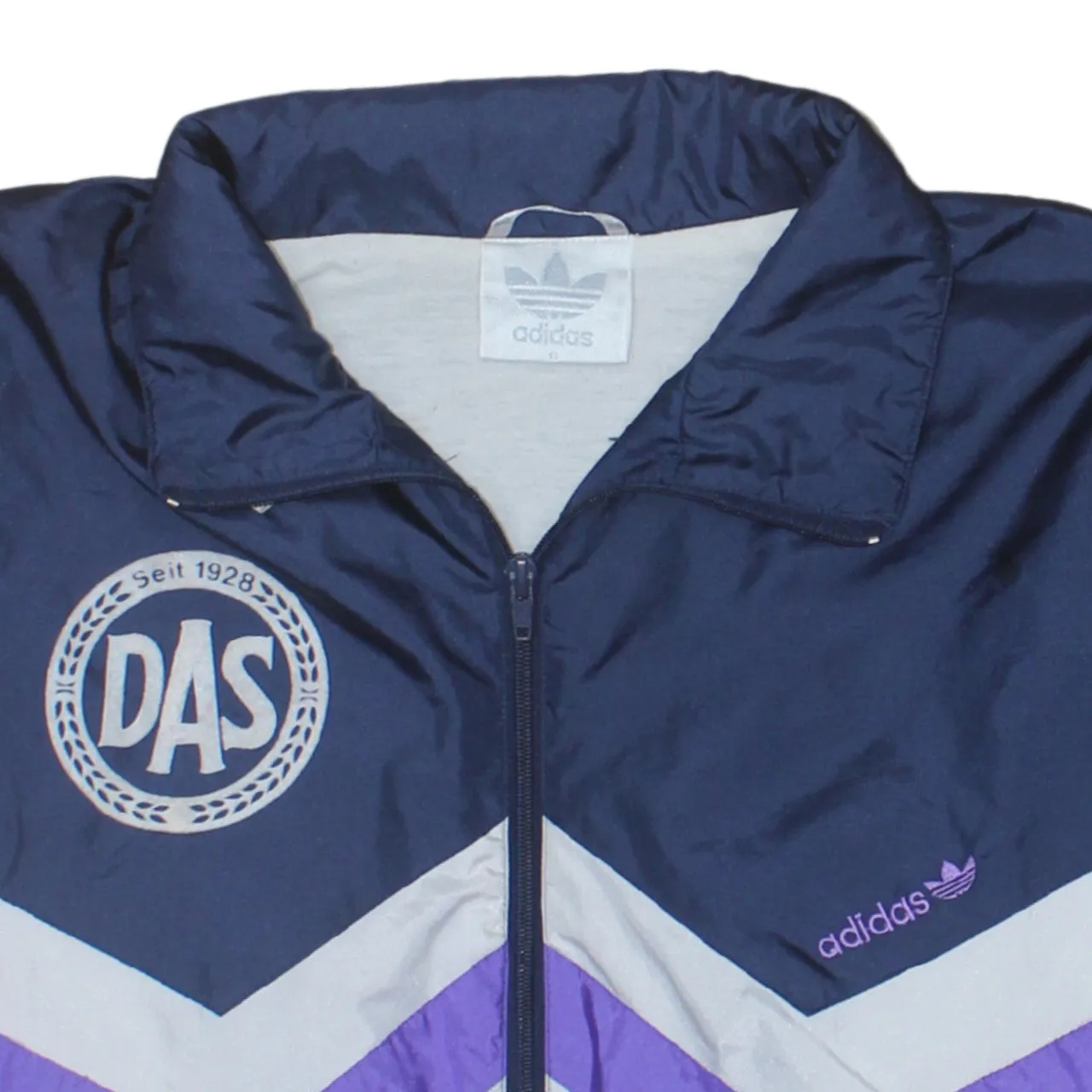 Adidas 90's Lightweight Full Zip Up Windbreaker Medium Navy Blue sold by Vintage Club product image thumbnail 3
