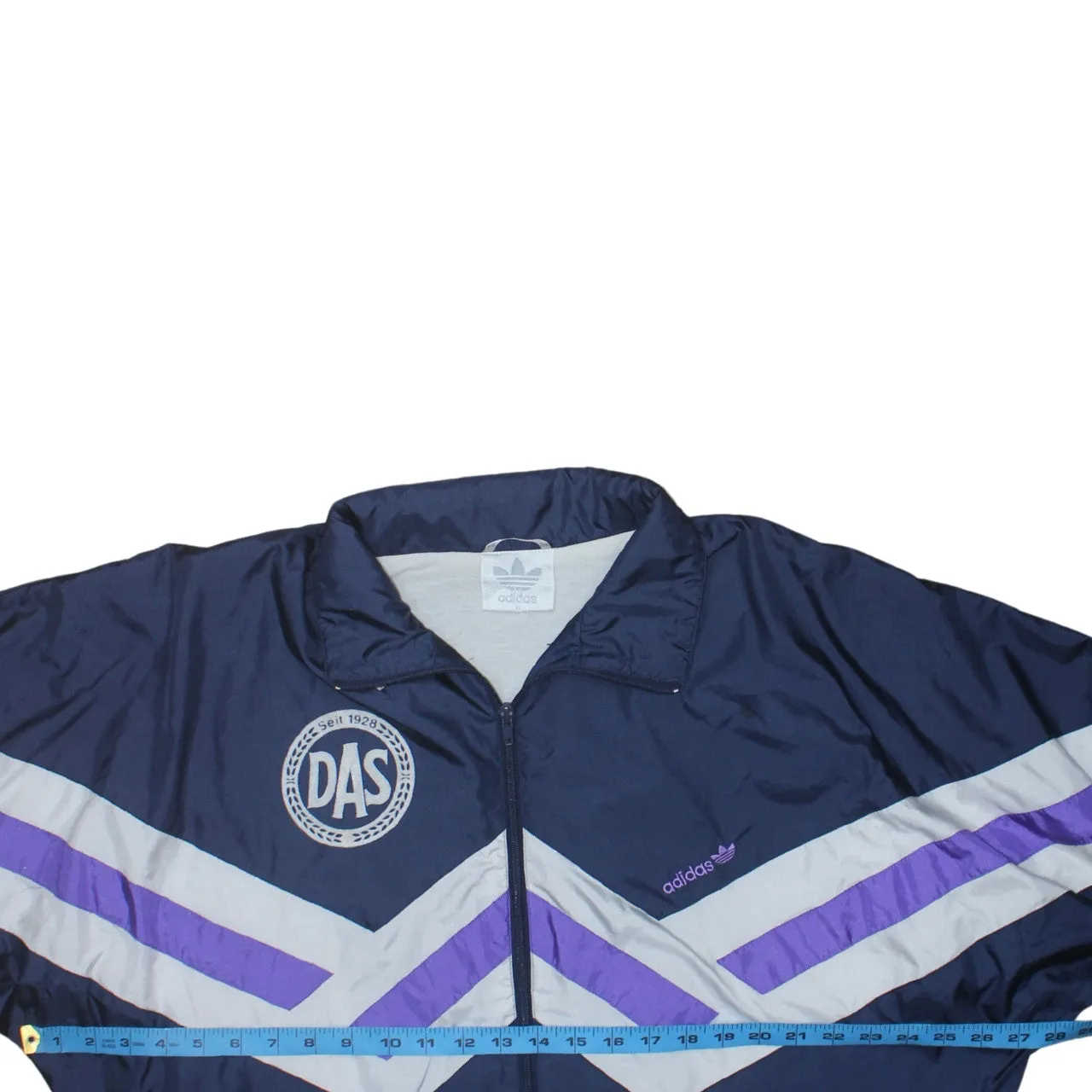 Adidas 90's Lightweight Full Zip Up Windbreaker Medium Navy Blue sold by Vintage Club product image thumbnail 5