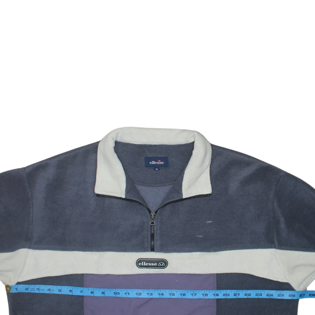 Ellesse 90's Hiking Warm Quarter Zip Fleece Jumper XLarge Navy Blue sold by Vintage Club product image thumbnail 5