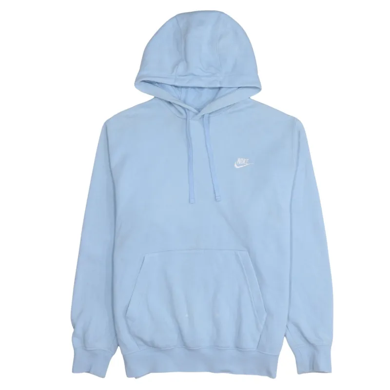 Nike 90's Swoosh Pullover Hoodie Medium Blue sold by Vintage Club