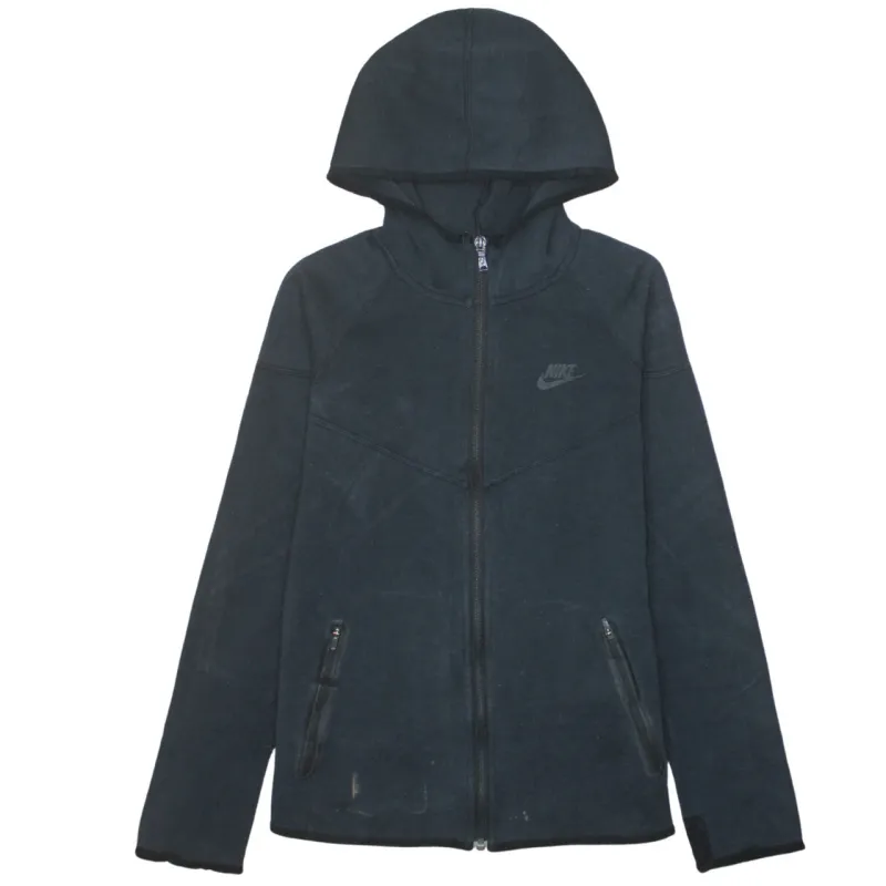 Nike 90's Swoosh Full Zip Up Hoodie Small Black sold by Vintage Club