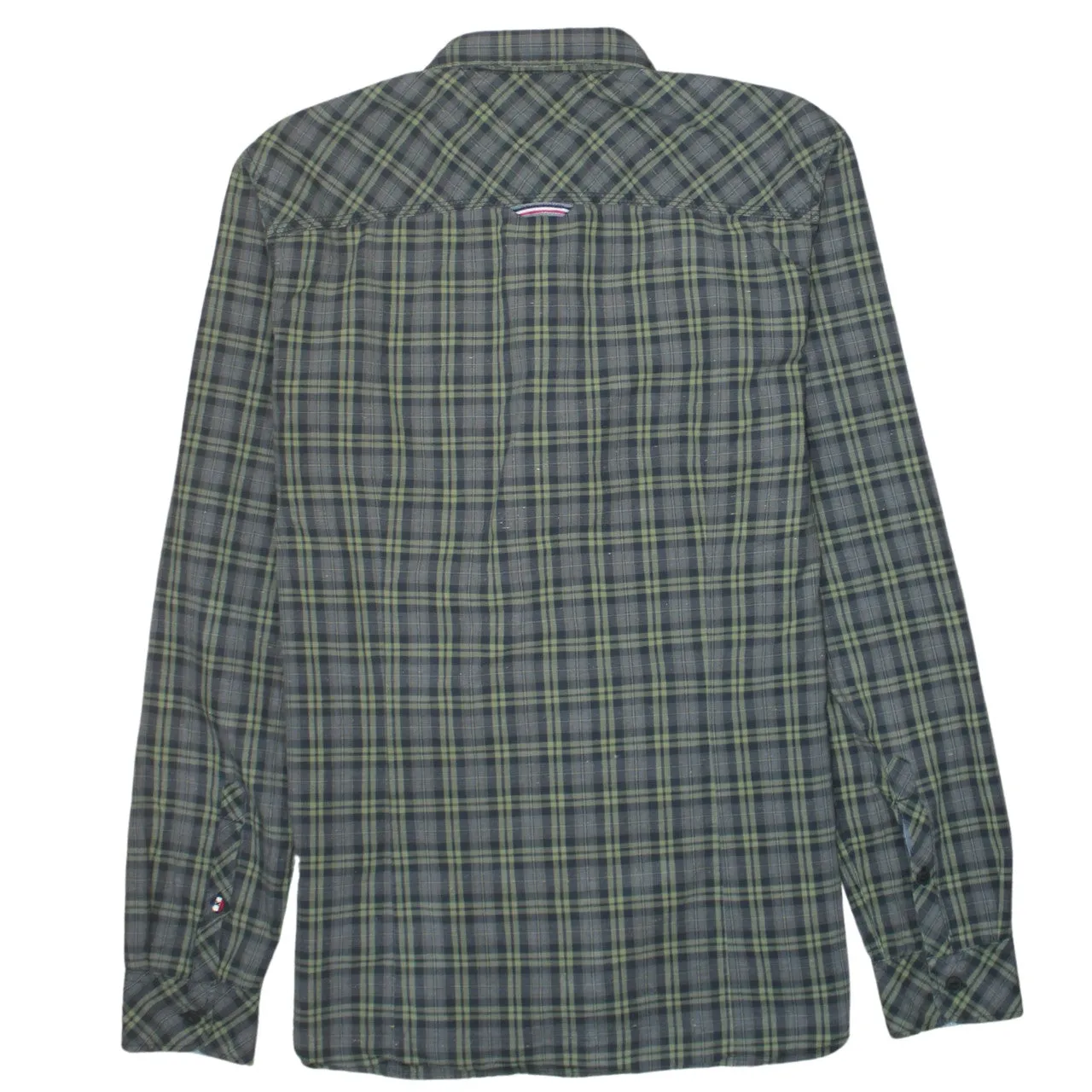 Tommy Hilfiger 90's Long Sleeve Button Up Shirt Medium Green sold by Vintage Club product image thumbnail 2