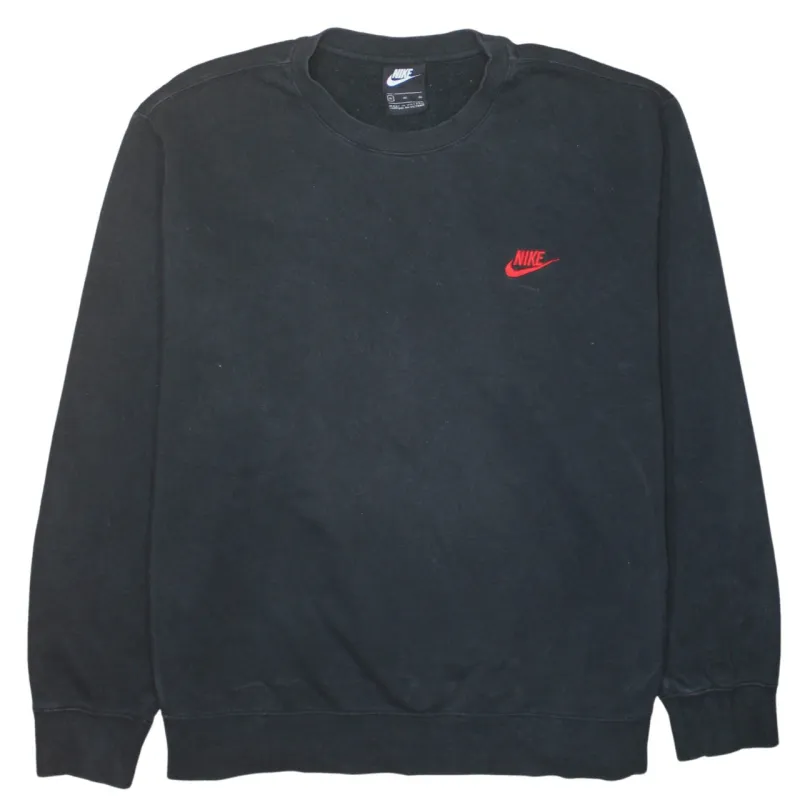 Nike 90's Swoosh Crew Neck Sweatshirt XLarge Black sold by Vintage Club