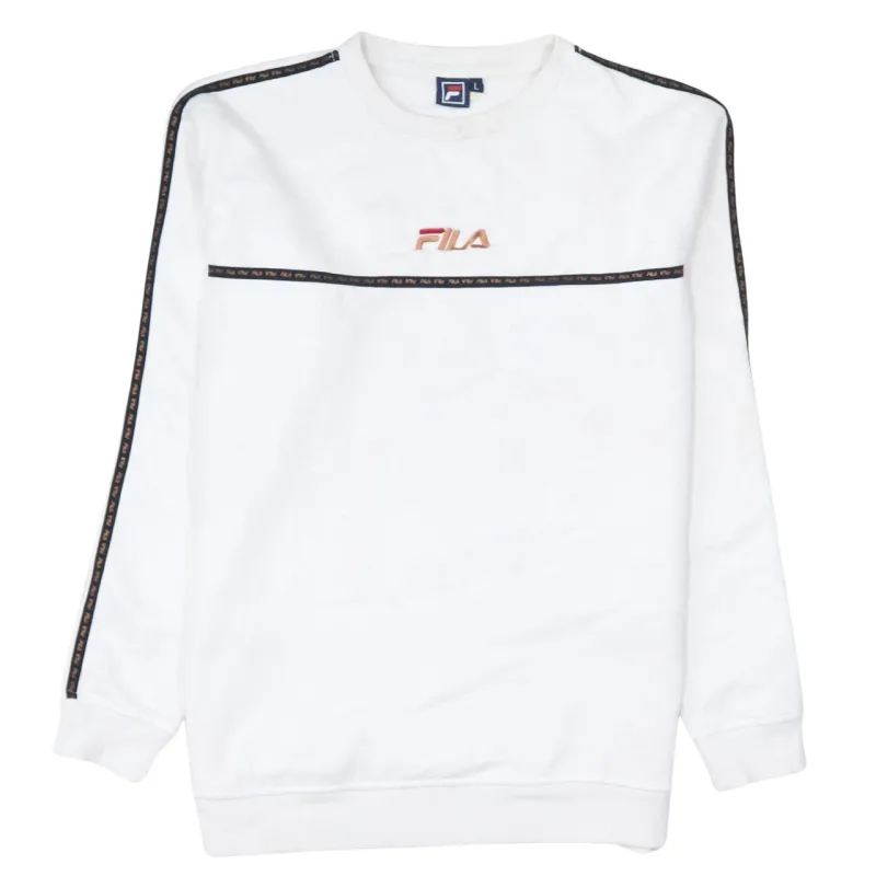 Fila 90's Lightweight Crew Neck Sweatshirt Large White sold by Vintage Club