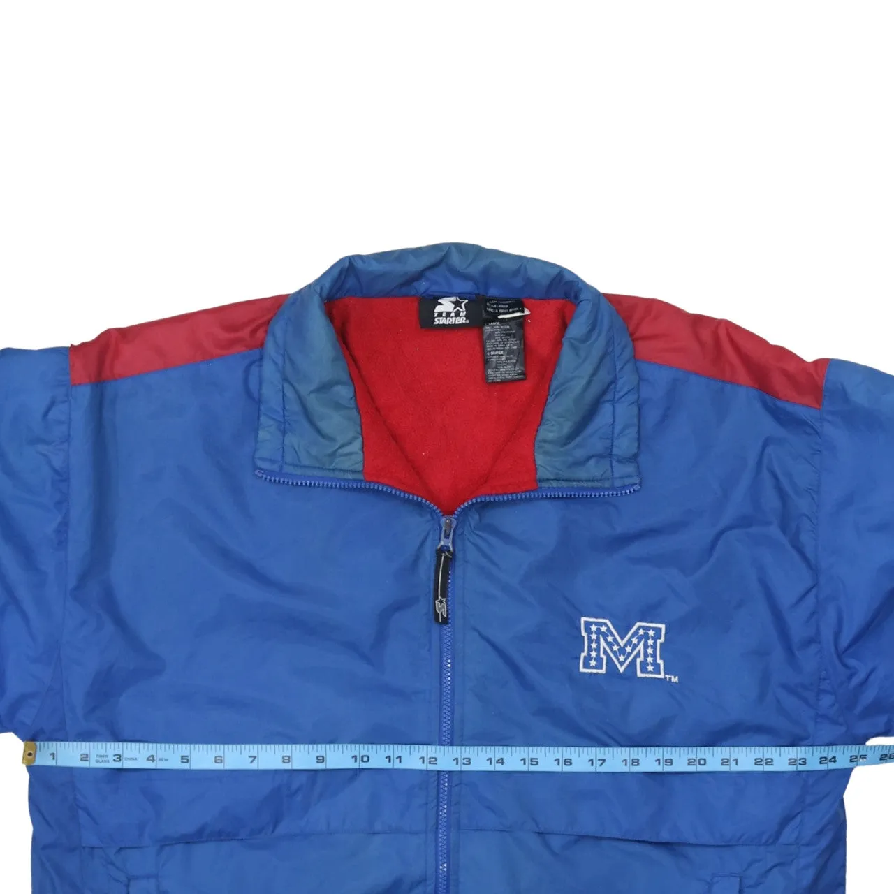 Starter 90's Lightweight Full Zip Up Windbreaker Large Blue sold by Vintage Club product image thumbnail 5