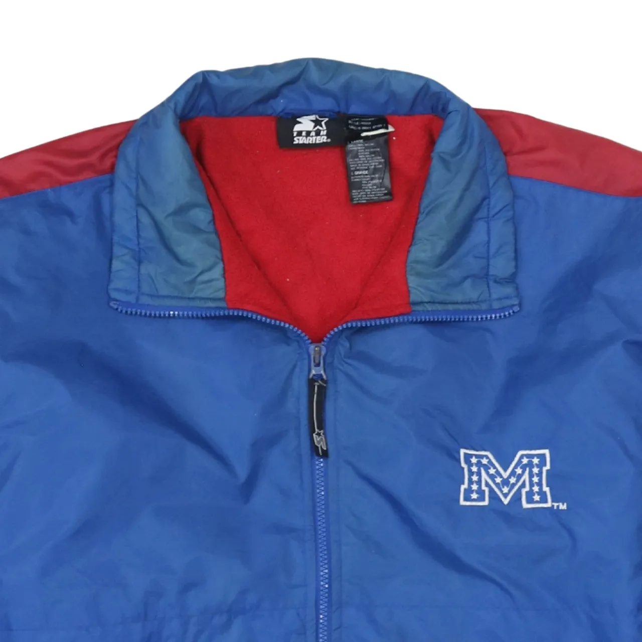 Starter 90's Lightweight Full Zip Up Windbreaker Large Blue sold by Vintage Club product image thumbnail 3