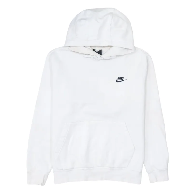 Nike 90's Swoosh Pullover Hoodie Medium White sold by Vintage Club
