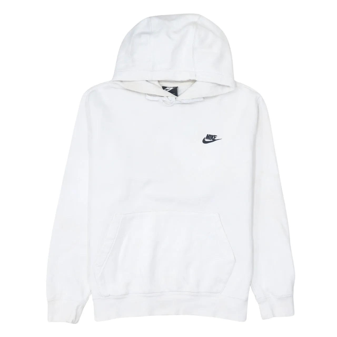 Nike 90's Swoosh Pullover Hoodie Medium White sold by Vintage Club