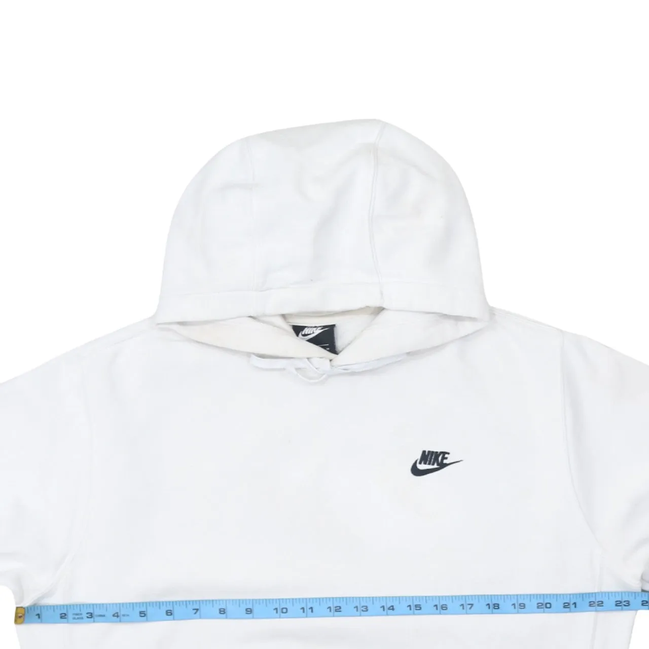 Nike 90's Swoosh Pullover Hoodie Medium White sold by Vintage Club product image thumbnail 5