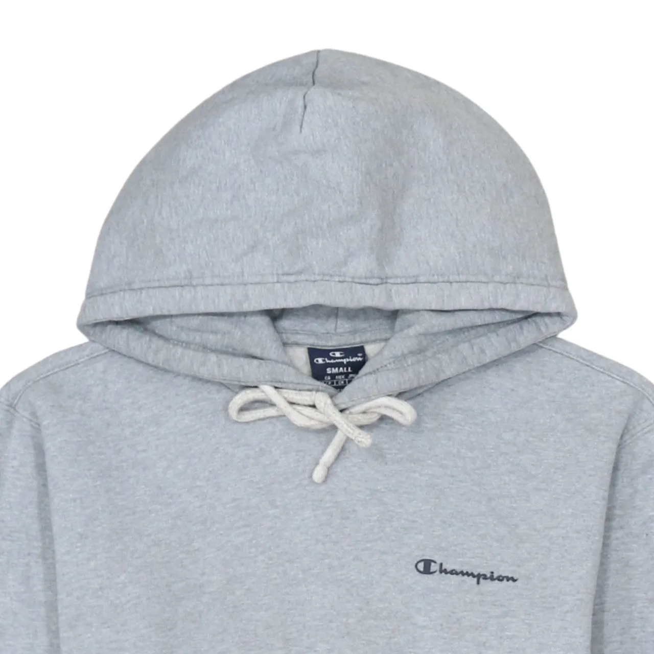 Champion 90's Drawstring Pockets Pullover Hoodie Small Grey sold by Vintage Club product image thumbnail 3