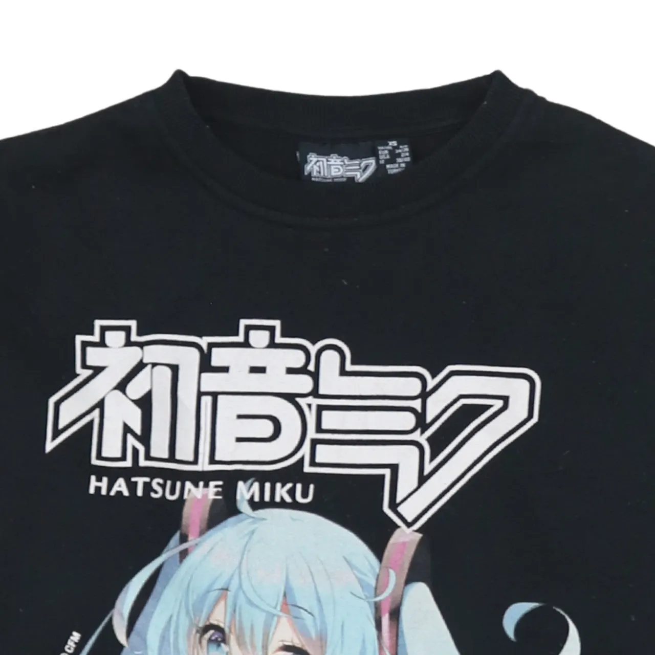 Retro 90's Lightweight Crew Neck Sweatshirt XSmall Black sold by Vintage Club product image thumbnail 3