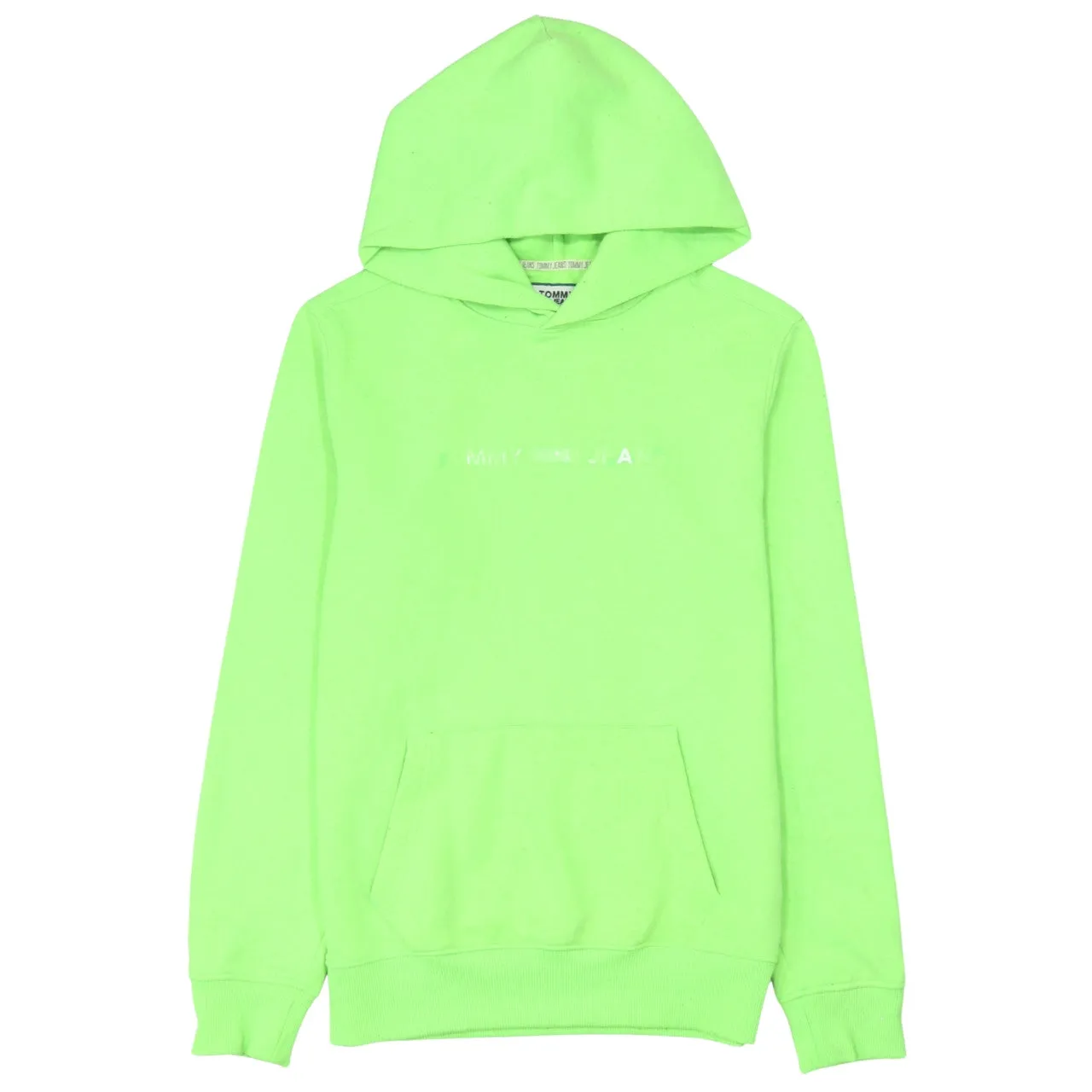 Tommy Hilfiger 90's Drawstring Pockets Pullover Hoodie XSmall Green sold by Vintage Club