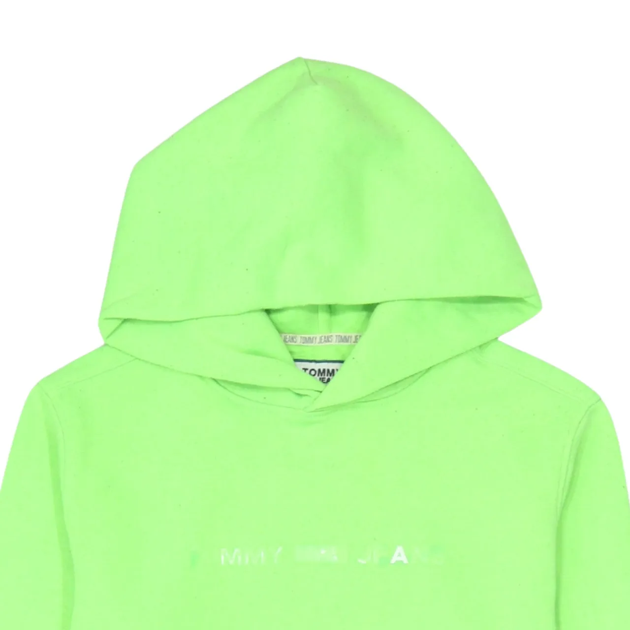 Tommy Hilfiger 90's Drawstring Pockets Pullover Hoodie XSmall Green sold by Vintage Club product image thumbnail 3