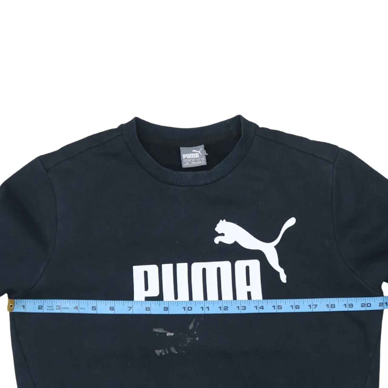 Puma 90's Spellout Crew Neck Sweatshirt Small Black sold by Vintage Club product image thumbnail 5