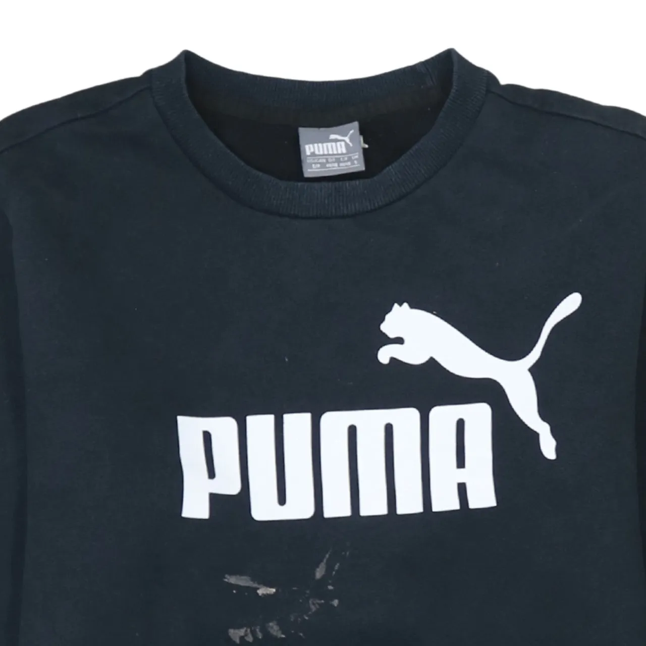 Puma 90's Spellout Crew Neck Sweatshirt Small Black sold by Vintage Club product image thumbnail 3