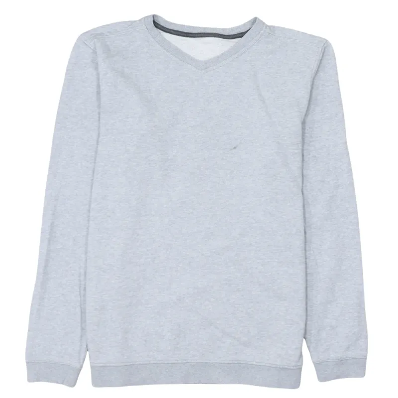Retro 90's Plain Crew Neck Sweatshirt Medium  Grey sold by Vintage Club