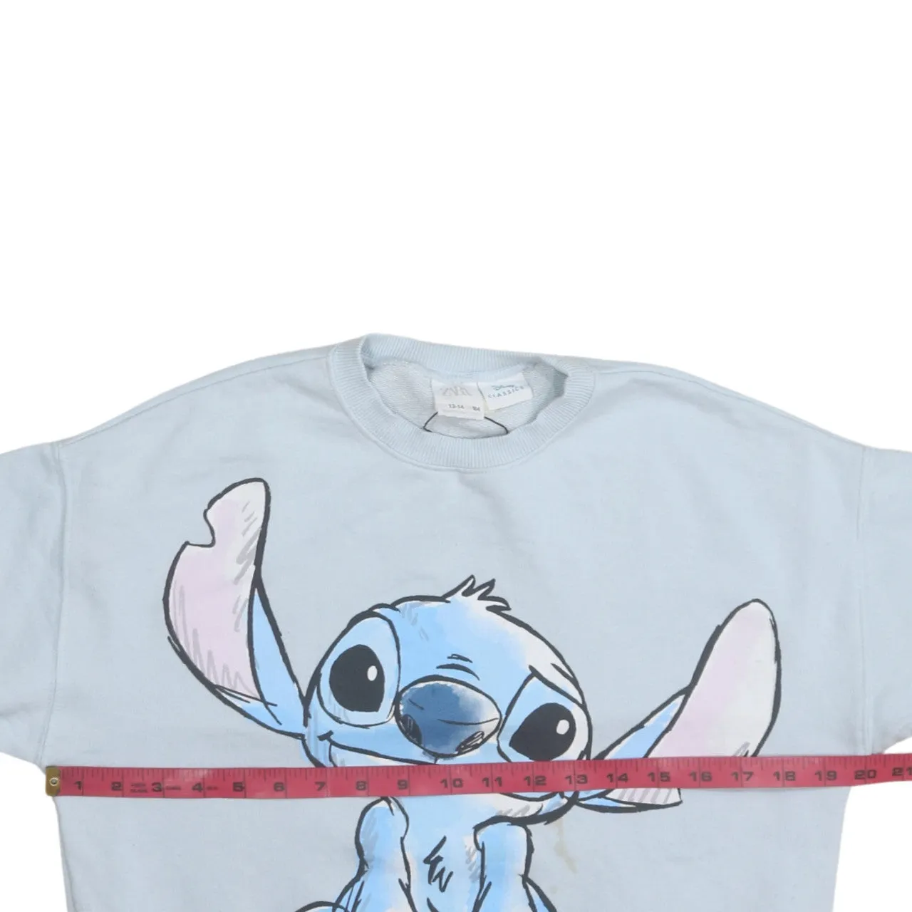 Disney 90's Stitch Crew Neck Sweatshirt Small Blue sold by Vintage Club product image thumbnail 5