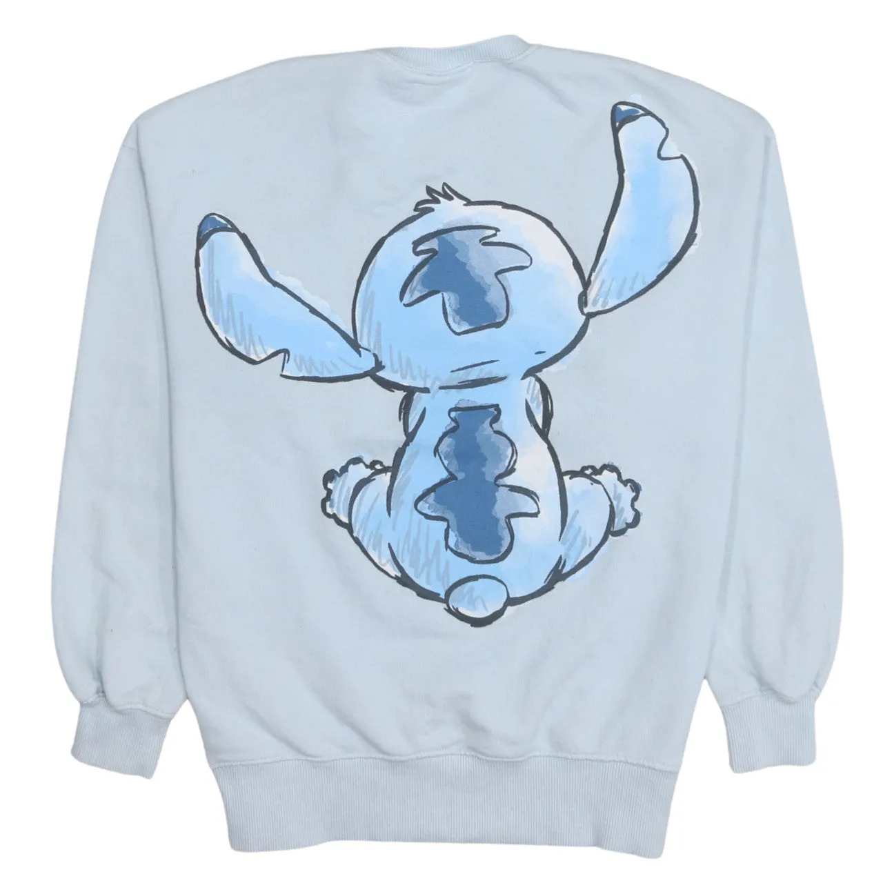 Disney 90's Stitch Crew Neck Sweatshirt Small Blue sold by Vintage Club product image thumbnail 2