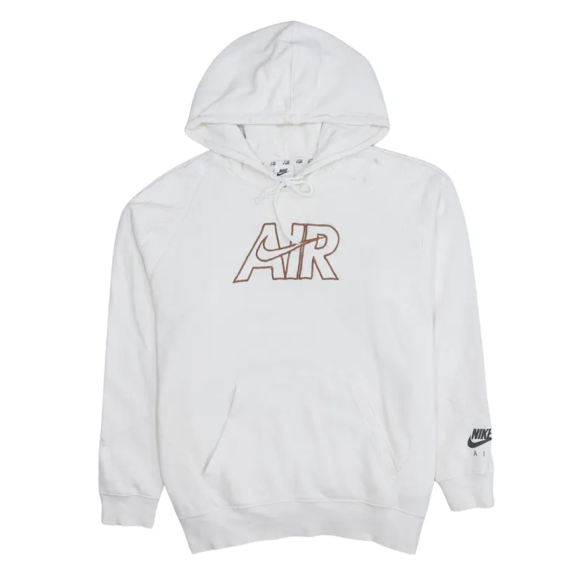 Nike 90's Center Middle Swoosh Pullover Hoodie Small White sold by Vintage Club