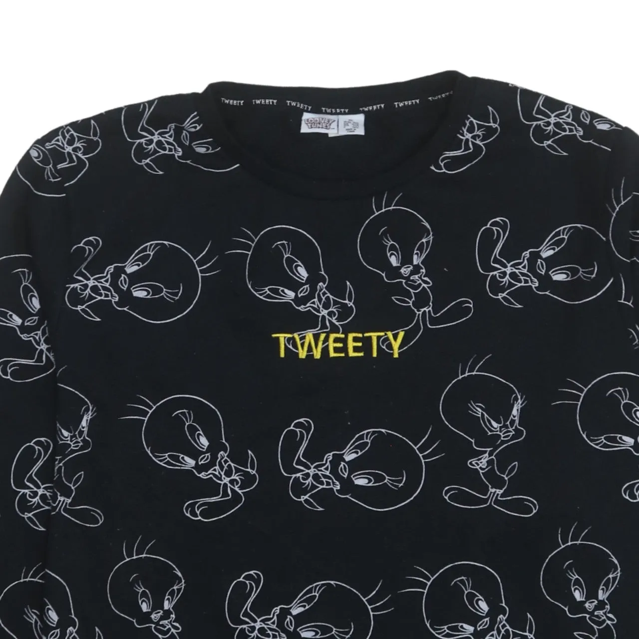 Looney Tunes 90's Tweety Crew Neck Sweatshirt XLarge Black sold by Vintage Club product image thumbnail 3