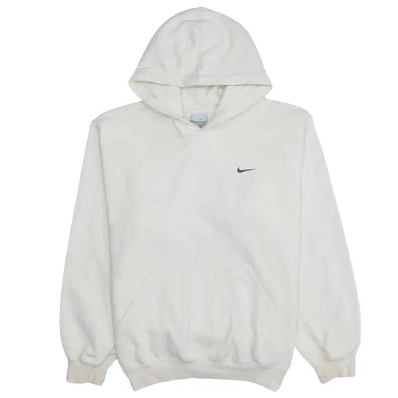 Nike 90's Swoosh Pullover Hoodie Large Beige Cream made by Nike