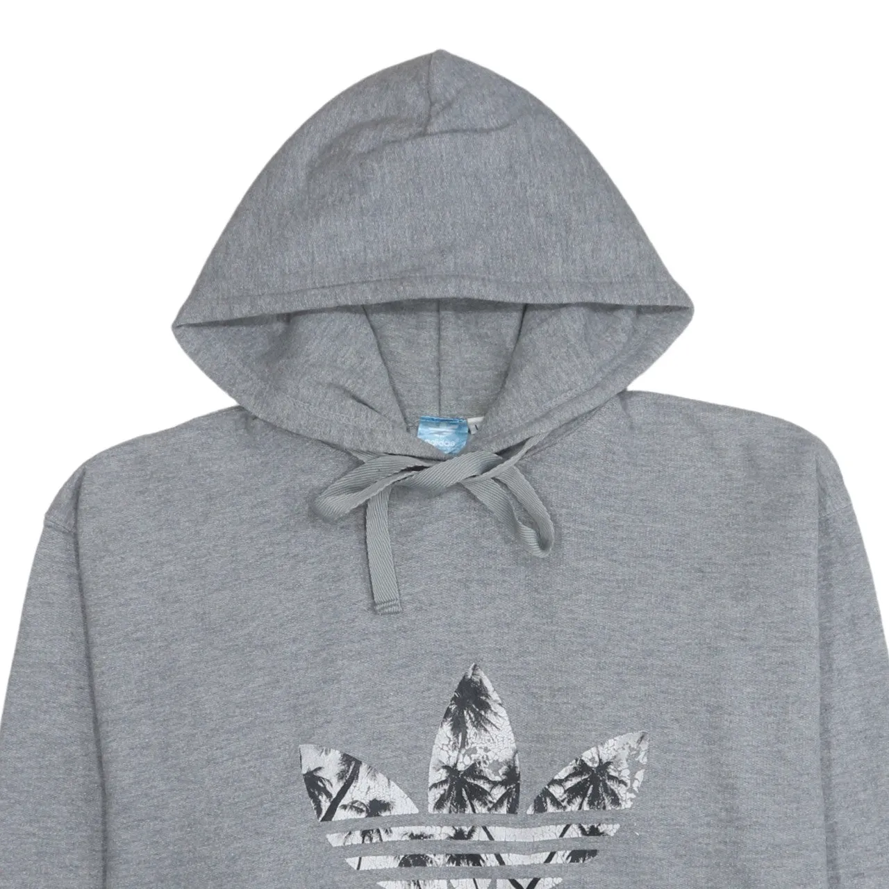 Adidas 90's Spellout Pullover Hoodie Large Grey sold by Vintage Club product image thumbnail 3