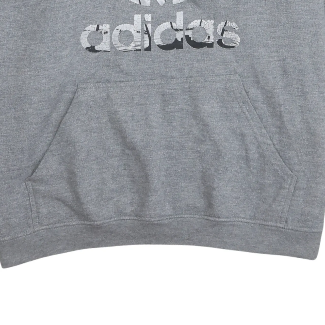 Adidas 90's Spellout Pullover Hoodie Large Grey sold by Vintage Club product image thumbnail 4