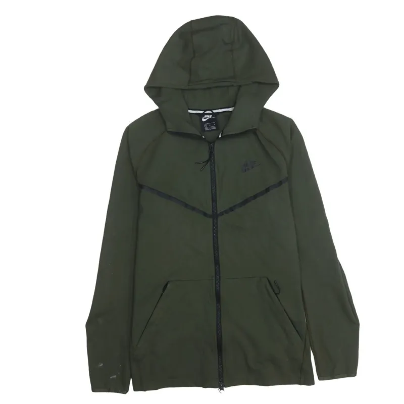 Nike 90's Swoosh Full Zip Up Hoodie Medium Green made by Nike