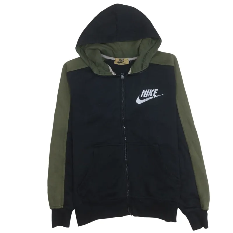 Nike 90's Swoosh Full Zip Up Hoodie Medium Black sold by Vintage Club