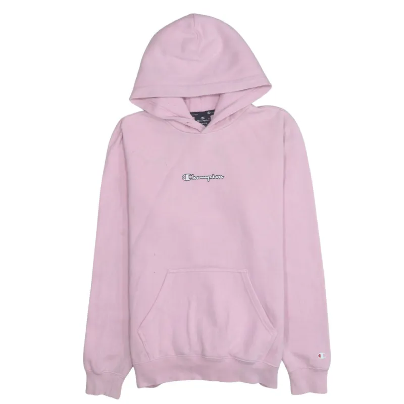 Champion 90's Drawstring Pockets Pullover Hoodie Small Pink sold by Vintage Club