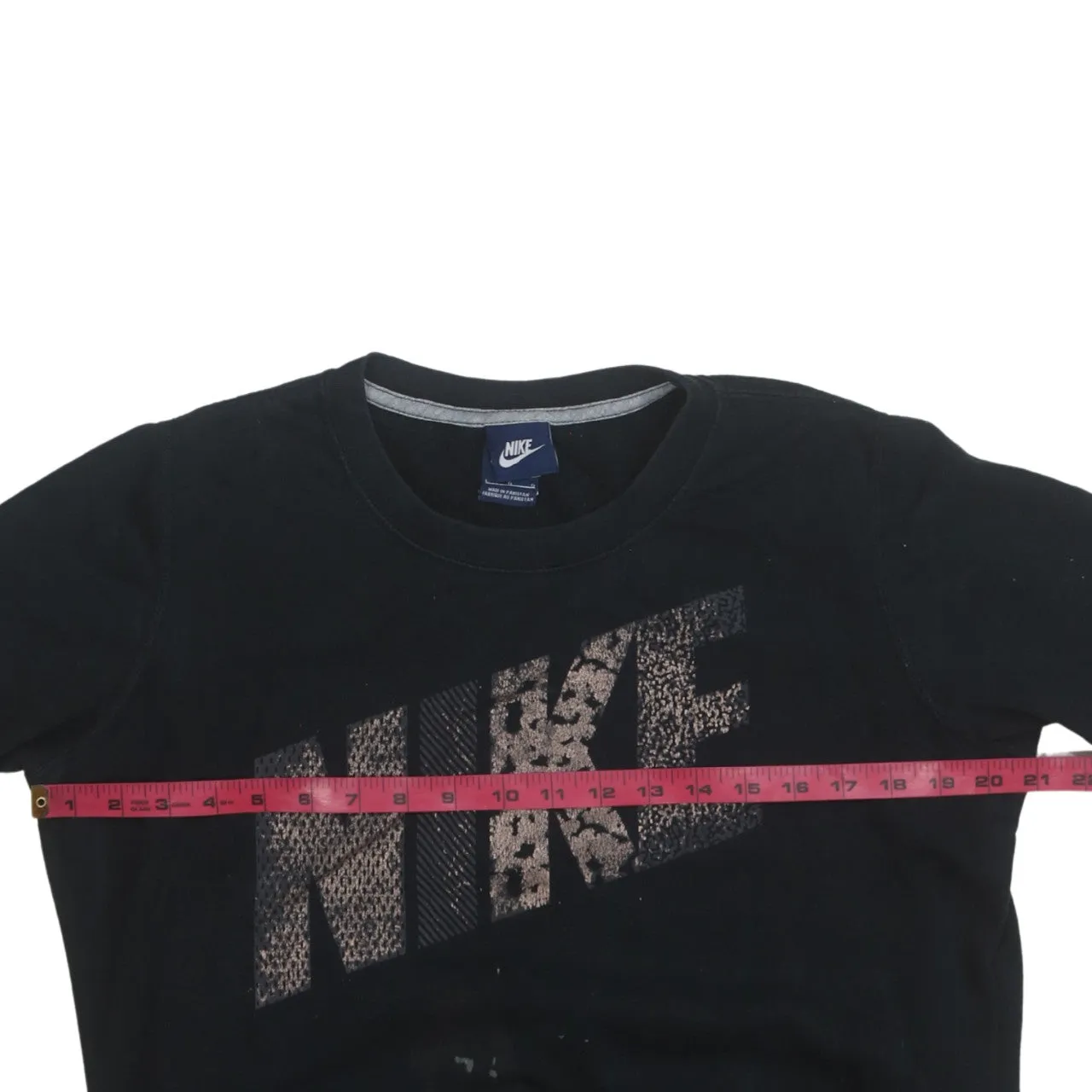 Nike 90's Spellout Crew Neck Sweatshirt Large Black sold by Vintage Club product image thumbnail 5