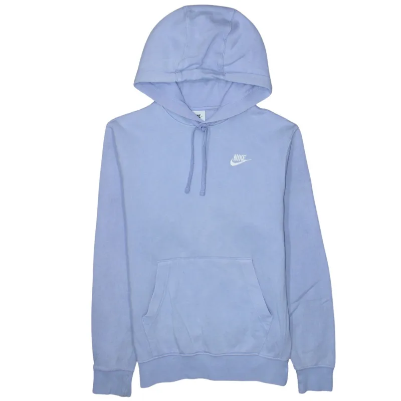 Nike 90's Swoosh Pullover Hoodie XSmall Blue sold by Vintage Club