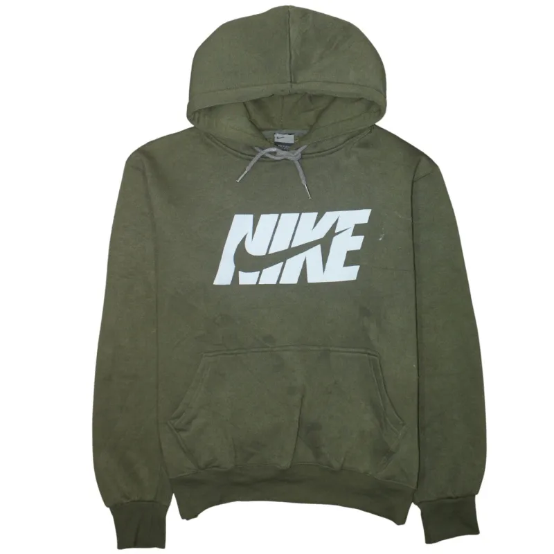 Nike 90's Center Middle Swoosh Pullover Hoodie XLarge Green sold by Vintage Club