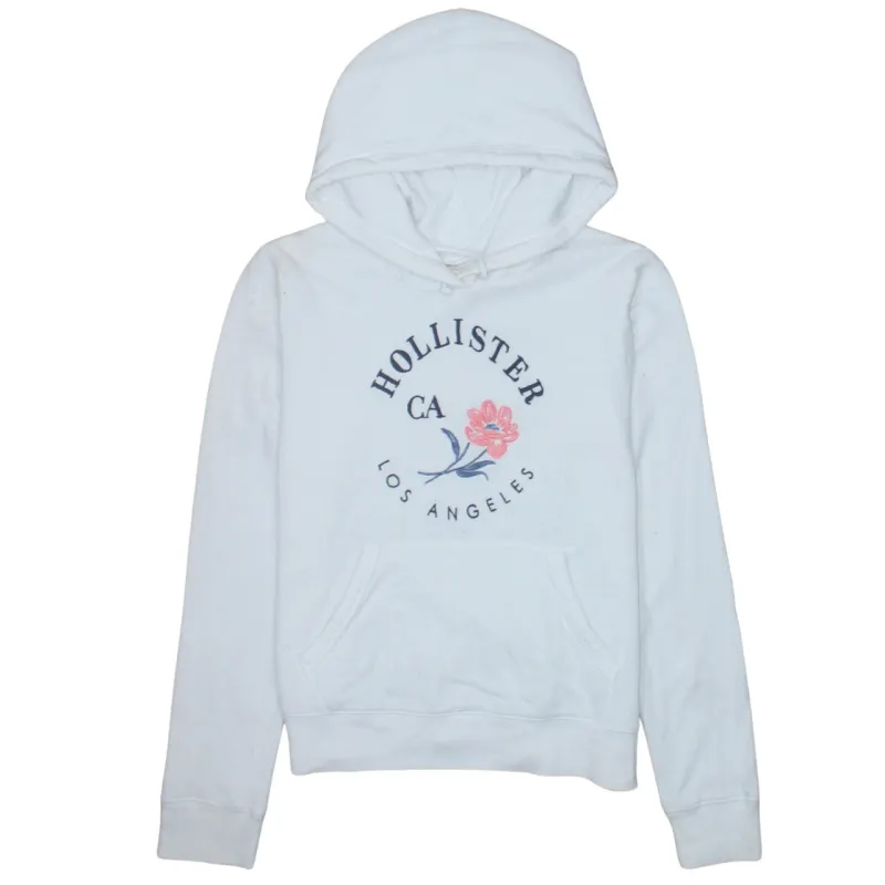 Hollister 90's Spellout Pullover Hoodie Large White sold by Vintage Club