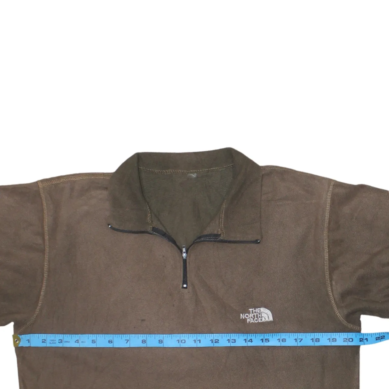 The North Face 90's Hiking Warm Quarter Zip Fleece Jumper Medium Brown sold by Vintage Club product image thumbnail 5