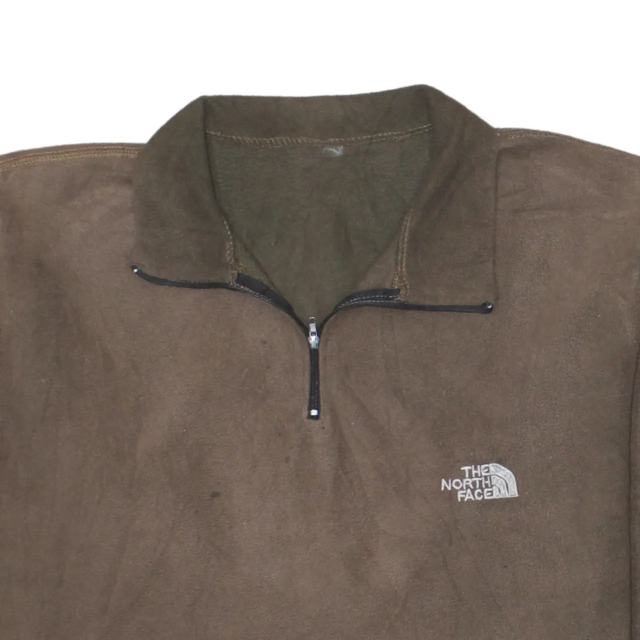 The North Face 90's Hiking Warm Quarter Zip Fleece Jumper Medium Brown sold by Vintage Club product image thumbnail 3